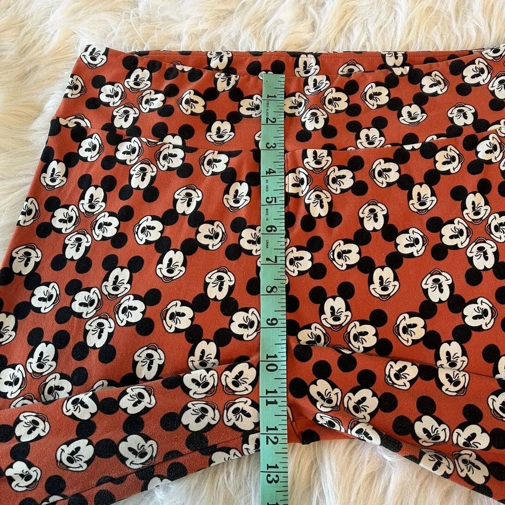 LuLaRoe Disney Leggings Tall‎ & Curvy Mickey Mouse AOP Elastic Stretch Pants OS